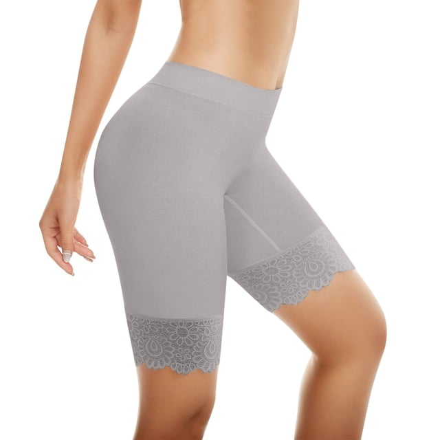 B91xZ Culotte Bikini en Coton pour Femmes, Confort Extensible, Gris m