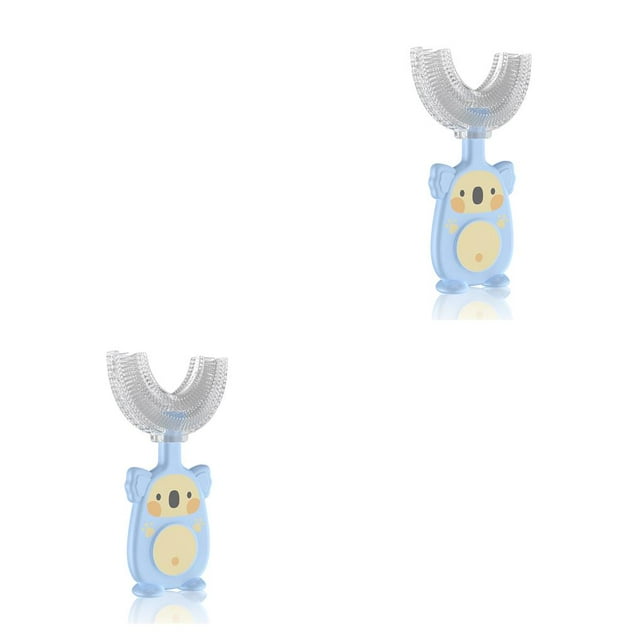 Cepillo de dientes manual Ounissouiy silicona en forma de U para niños