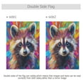 thumbnail image 3 of Colorful Cute Raccoon Garden Flag Double Sided Outdoor Banners Yard Flags for Garden Home Holiday Decorations, 3 of 6
