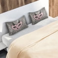 thumbnail image 4 of Satin Pillowcase Home Luxury Envelope Pillowcases Soft And Smooth Black Eyelashes & Horns, 4 of 6