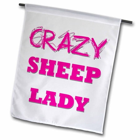 Crazy Sheep Lady 12 x 18 inch Garden Flag fl-175282-1