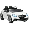 thumbnail image 2 of Aosom 12V Kids Electric Ride On Car with Parent Remote Control, Two Motors, 2 Speeds, Music, LED Lights, USB for 3-6 Years Old, White, 2 of 9