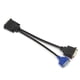 thumbnail image 2 of Cable adaptador universal DMS 59 a DVI/VGA dual para configuración de dos monitores, 59 pines a 2x DVI24+5 o VGA, solución de conexión de alta definición, 2 of 8