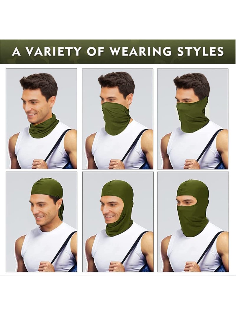 HESHENG Military Camo Face Mask Bandana Balaclava Hood Headwear