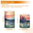 thumbnail image 6 of Yayeee Flameless Candles with Remote Flickering Battery Operated Multi Color Changing, Floral Mountain, 6 of 7