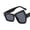Black, variant on Unique Asymmetric Lens Sunglasses, Polarized Odd Shape Sun Glasses, Light Blocking UV Protection Eyewear for Men Women, Blue, One Size