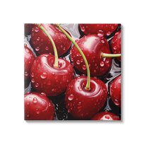 Stupell Industries Juicy Summer Cherries Food & Beverage Painting Gallery Wrapped Canvas Art Print Wall Art, 36 x 36