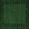 thumbnail image 1 of Ahgly Company Indoor Square Abstract Emerald Green Modern Area Rugs, 4' Square, 1 of 4