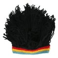 thumbnail image 2 of Gorros de peluca Divertidos de punto BuyWeekMX sombrero Alto con rastas, 2 of 9