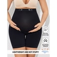 thumbnail image 6 of Athlemo Women's Plus Size Maternity Shorts over The Belly Pregnancy Yoga Shorts Workout Athletic Biker Shorts, 6 of 9