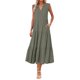 thumbnail image 1 of Vestido fluido con cuello en V y corte en A para mujer - Ligero, ideal para la playa o el brunch, poliéster y spandex, tallas S-XXXL, 1 of 7