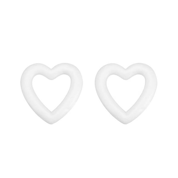 24pcs Hollow Love Heart DIY Craft Heart Model Ornament for Valentine's Day (10.8cm Hollow Heart)