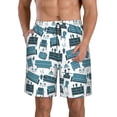 thumbnail image 2 of Uemuo Modern Furniture Pattern Men's Swim Trunks Hawaiian Beach Bathing Suit Swimsuits Beach Quick-Dry Shorts with Pockets-X-Large, 2 of 9
