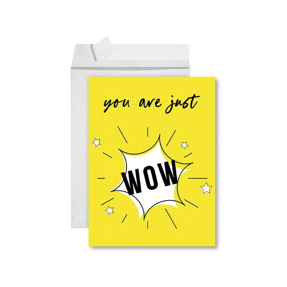 Koyal Wholesale Funny Congratulations Jumbo Card With Envelope, You Are Just Wow, Graduation, New Job Greeting Card