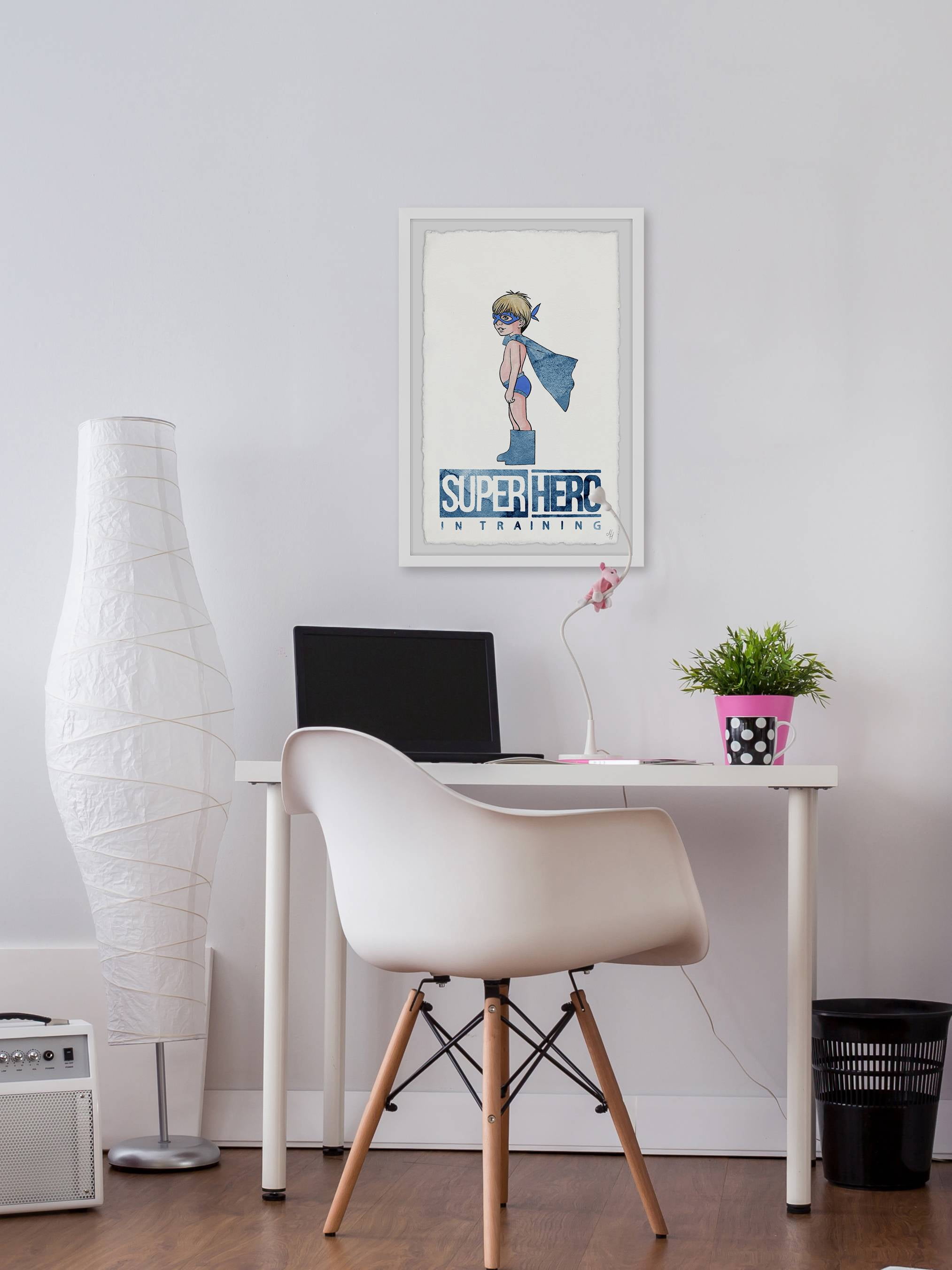 Marmont Hill Little Superhero in Training Framed Wall Art