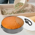 thumbnail image 3 of UPGRATOR Springform Pan with Removable Bottom for Baking Fruit Tarts Non-stick Carbon Steel 1 Set, 3 of 7