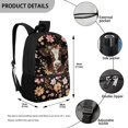 thumbnail image 5 of HUIACONG Floral Cow Print School Backpack for Boys Girls Students Ages 6-18 Ergonomic Padded Straps Multi Compartment Bookbag for Elementary Middle High School Back to School Daily Use, 5 of 6