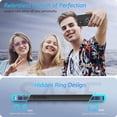 thumbnail image 7 of Hidden Series Compatible with iPhone 12 Case 5G, [Heat Dissipation] [No Fall-Off Kickstand] 360° Metal Ring, 15Ft Military Grade Shockproof Phone Case for iPhone 12 6.1 Inch, Black, 7 of 7