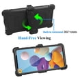 thumbnail image 4 of Mignova for Galaxy A21 Case with Built-in Screen Protector, [Heavy Duty Protection] Full-Body Rugged Shockproof Protective Cover with Kickstand for Samsung Galaxy A21 (6.5-inch) (Black), 4 of 7