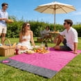 thumbnail image 4 of Miogawg Solid Color Waterproof Picnic Mat Portable Foldable Outdoor Camping Beach Mat Waterproof Polyester Picnic Blanket, 4 of 6