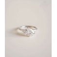 thumbnail image 3 of Jewelerix Elegant Pear Cut Toi et Moi Ring, Vermeil 10K White Gold Ring, Double Stone Engagement Jewelry, Best for Christmas Gift, 3 of 4