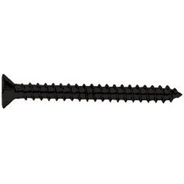 CRL Black #10 x 2" Wall Mounting Flat Head Phillips Sheet ...