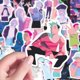 thumbnail image 4 of 1 Set KPop Demon Hunters Set Cute Cartoon Characters Waterproof Decals - Comic Peripheral Shiny Sticker Pack Props Cute Cartoon Characters Waterproof Decals Suitable As A Gift, 4 of 5