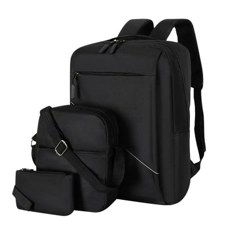 AnuirheiH Laptop Backpack Set of 3 15.6Inch Water Resistant Padded Computer Bag with USB Charging Port for Study Work  Durable Anti Theft College School Students Bookbag for Men Women Gifts