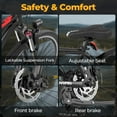 thumbnail image 3 of AOVOPRO BK520 Adult Electric Bicycles, 350W 26" Electric Mountain Bicycle, 48V Battery, 22Mph Electric Mountain Bike, Adjustable 7 Speed E-Bikes for Adults UL2849, 3 of 10
