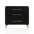 thumbnail image 4 of CosmoLiving by Cosmopolitan Karissa 3-Drawer Dresser, Black, 4 of 6