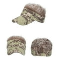thumbnail image 3 of Wig Baseball Cap Funny Wig SunVisor Hat Short Fake Hair, 3 of 8