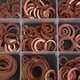 thumbnail image 5 of 395pcs Solid Copper Flat Ring Washers Sump Plug Assortment 18 Sizes Kit with Box, 5 of 5