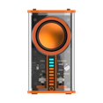 thumbnail image 1 of Altavoz Bluetooth con cañón de acero pequeño y transparente, subwoofer con sonido y ritmo de luz, serie TWS, Bluetooth 5.0, altavoz pequeño creativo, 1 of 3