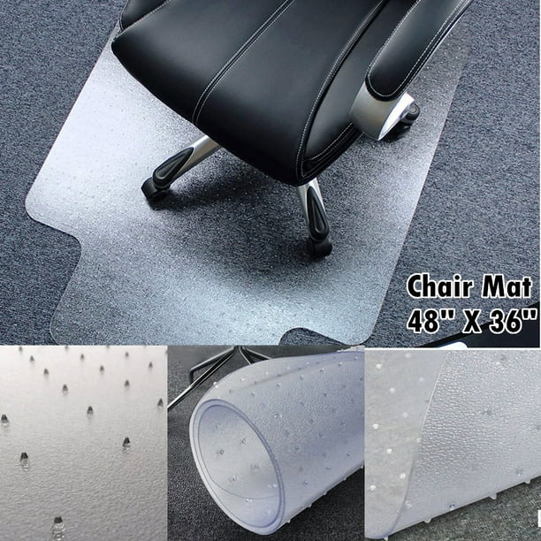 Carpet Protecting Chair Pad Carpet Chair Mats Pvc Vinyl Chair Mat For Carpeted Floors With Lip Transparent Desk Chair Mat 36 X 48 Inch Standard Pile Carpet Walmart Com Walmart Com