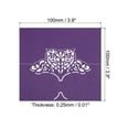 thumbnail image 2 of Unique Bargains Cartes de Table, Lot de 50 Décor Favorable Design Découpé Papillon, Violet, 2 of 5