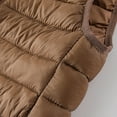 thumbnail image 5 of Gubotare Baby Boy Girl Puffer Vest Toddler down Hooded Vest Sleeveless Zip up Puffer Tank Top Baby Infant Winter Thick Warm Lightweight Outwear Clothes 4T 5T (Coffee,4-5 Years), 5 of 6
