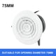 thumbnail image 2 of Round Adjustable Wall Interior Vent ABS Ventilation Grille Vent Cover 75mm/100mm/125mm/150mm/200mm For Bathrooms, Offices, 2 of 10