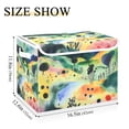 thumbnail image 5 of Yayeee Collapsible Cube Storage Bin with Lid Fabric Closet Decorative Basket with Handles, Art Field, 5 of 7