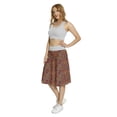 thumbnail image 3 of Women's Paisley Eastern Antique Ornament A-line Printed Skirt Casual Wear, 3XL, Orange Turquoise Plum, by Ambesonne, 3 of 6