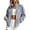 Gray, variant on Jackets for Women Casual Velvet Long Sleeve Outerwear Mock Neck Full Zip Fall Coat Gym Athletic Outfits with Pocket Coffee M