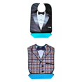 thumbnail image 1 of Cubre babero de estampado de 2 piezas para hombres discapacitados,, 1 of 9