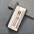 thumbnail image 3 of Jiibva Luxury Ballpoint Pen, 1.0mm Business Metal Ball Point Pen with 2 Refills Black Ink Pen Smooth Writing Rollerball Pen Fancy Ballpoint Pen Gift for Men Women Signature Executive, 3 of 7