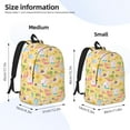 thumbnail image 2 of Yiaed Summer Animals Print Print Laptop Backpack Travel Canvas Backpack Vintage Aesthetic Backpack for School Knapsack Backpack Backpack for School-Small, 2 of 5