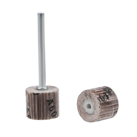 

2 Pcs 12x12mm Flap Wheel 600 Grits Abrasive Grinding Head with 1/8 Shank for Rotary Tools