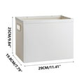 thumbnail image 3 of Book Storage Box | Under Desk Organizer | Large Capacity Plastic Table Storage Bin | Minimalist Style | Portable & Sturdy Multifunctional Container | 25x29x19.8cm | 1 Pack, 3 of 3