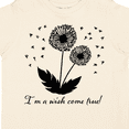 thumbnail image 4 of Inktastic I'm a Wish Come True Dandelion in Black Boys or Girls Toddler T-Shirt, 4 of 5