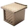thumbnail image 1 of Square Loaf Pan with Lid Toast Mold Bread Pan Pullman Loaf Pan with Cover Non-Stick Mini Water Cube Toast Box, 1 of 8