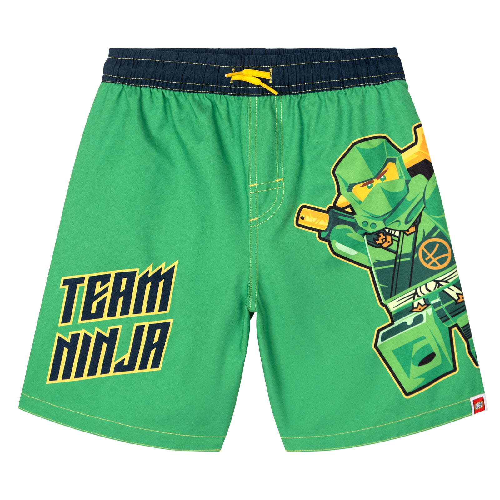 Lego Ninjago Green Ninja Rash Guard and Swim Trunks UPF 50+ Outfit Set Little Kid to Big Kid