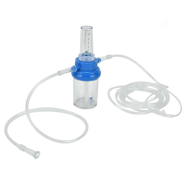 Inhalador De Bolsa De Oxígeno, Botella Humidificadora De Oxígeno De Medición Precisa Ampliamente Utilizada Con Tubo De Conexión Tubo Nasal Para Hospitales Para El Hogar