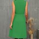 thumbnail image 4 of Puntoco Vestido De Manga Corta Con Cuello En V, Vestido De Temperamento Sin Mangas Con Cuello En V De Color Sólido Para Mujer Vestido Sin Mangas Con Cuello En V Vestido Verde Xxxl, 4 of 5